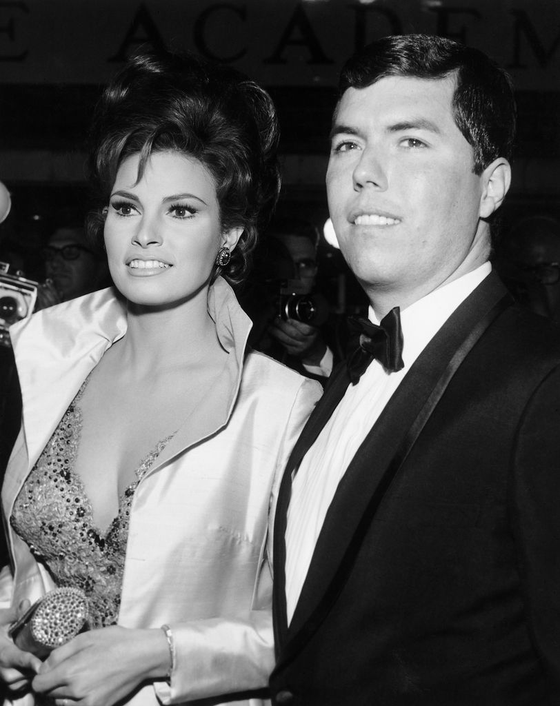 Actress Rachel Welch and husband Patrick Curtis.