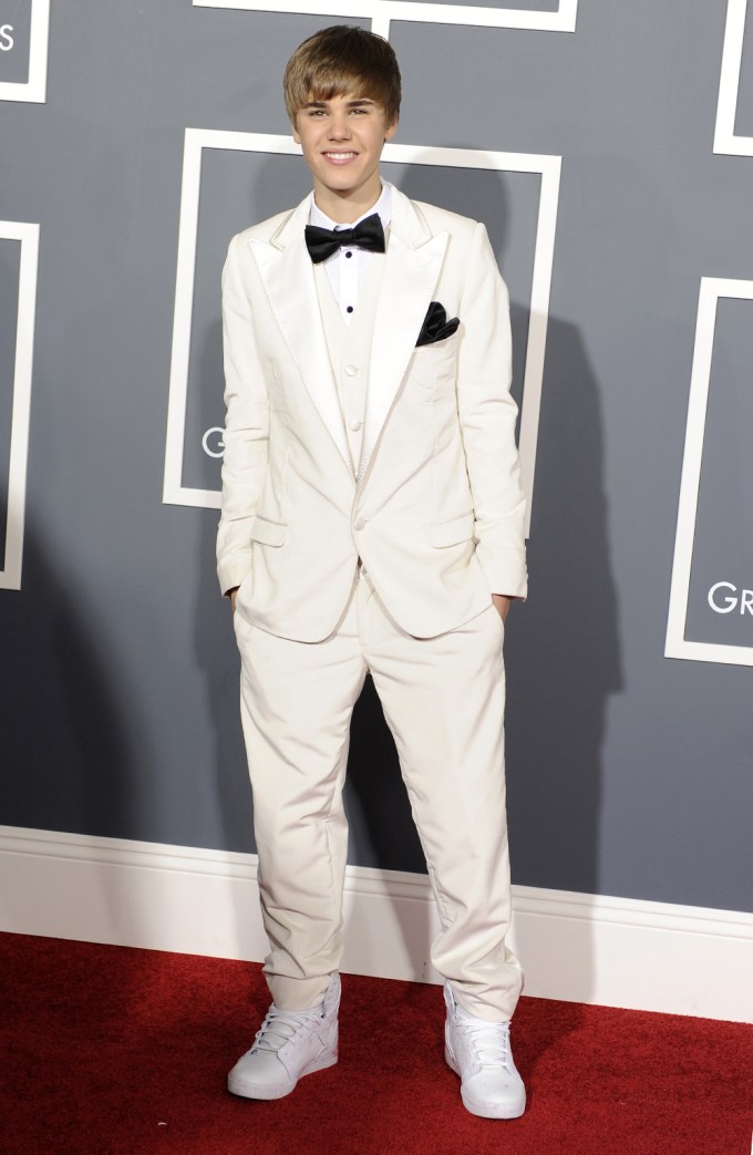 Justin Bieber At The 2011 Grammys