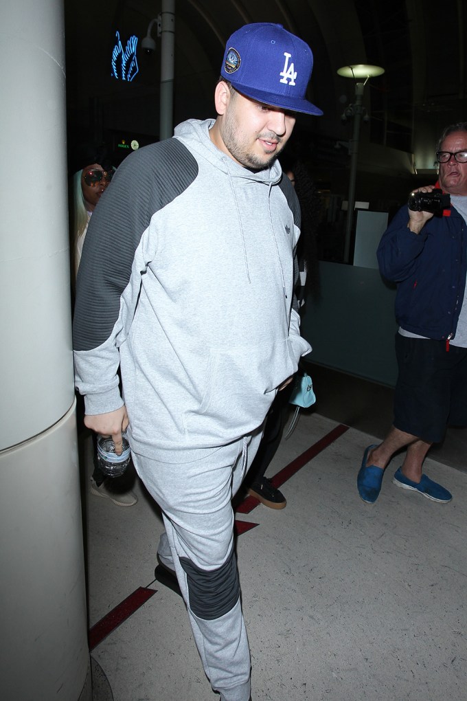 Rob Kardashian & Blac Chyna at LAX