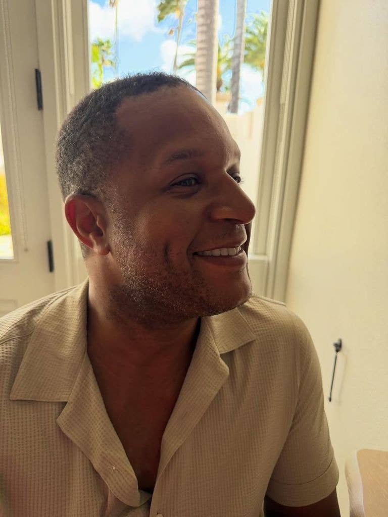 Craig seemed happy with his rugged look as he smiled