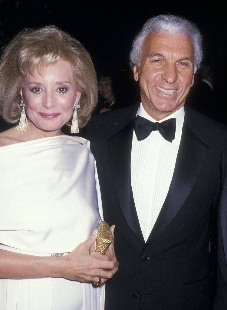 photo of Barbara Walters and Merv Adelson