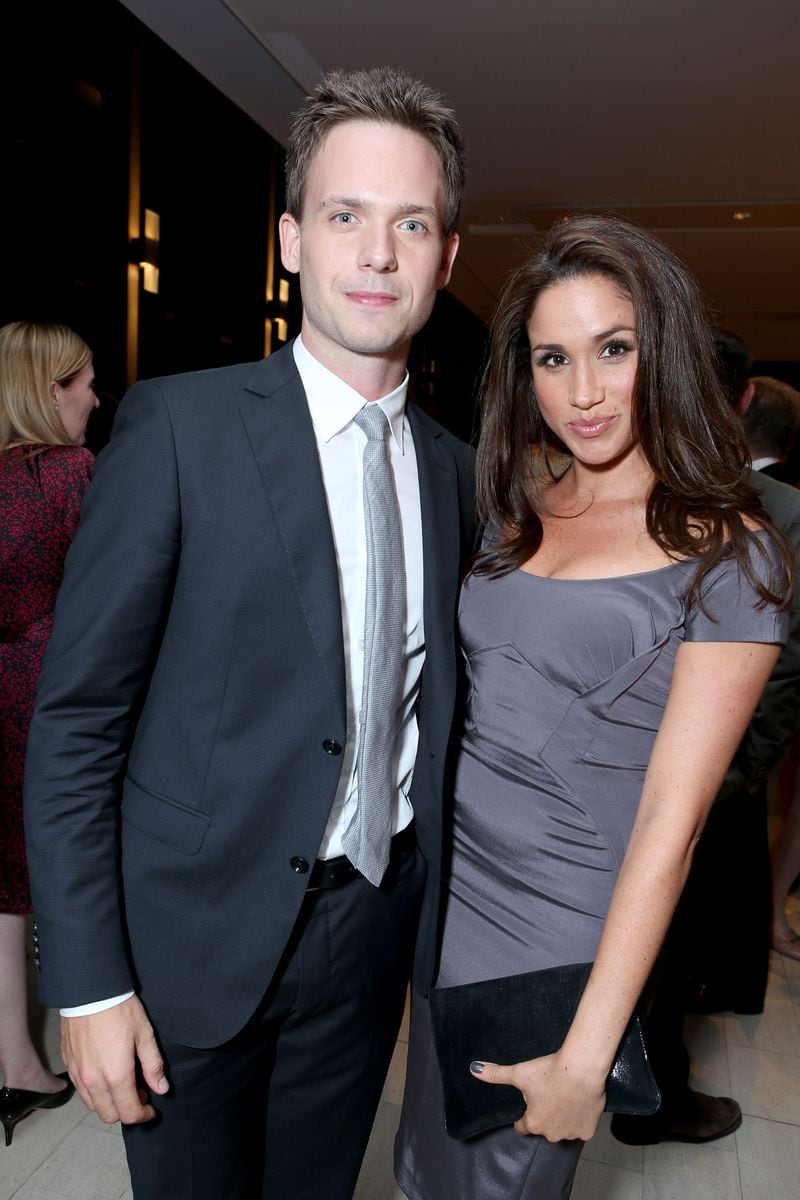 TORONTO, ON - SEPTEMBER 11:  Actors Patrick J. Adams (L) and Meghan Markle attend the FINCA Canada Fundraiser At TIFF 2012 during the Toronto International Film Festival on September 11, 2012 in Toronto, Canada.  (Photo by Alexandra Wyman/Getty Images For FINCA) 