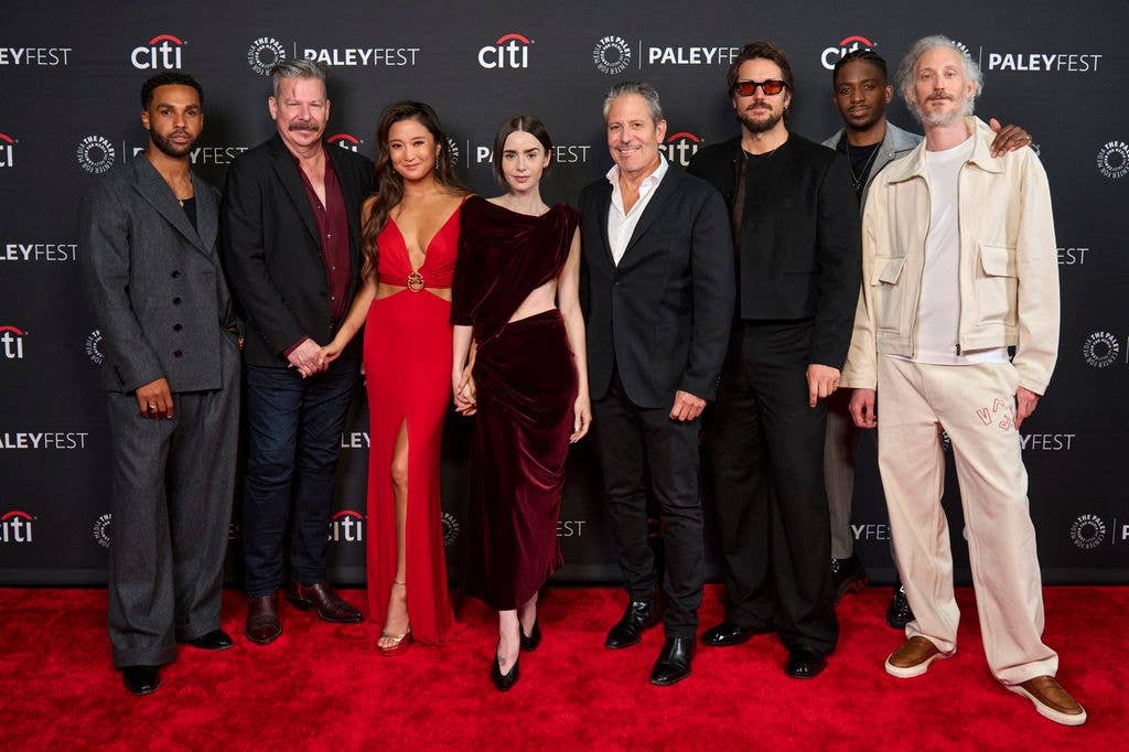 Cast of Emily in Paris at PaleyFest LA