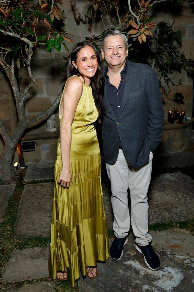 Meghan, Duchess of Sussex with Ted Sarandos 