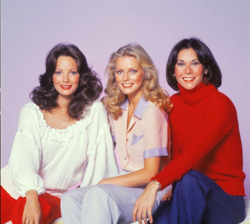 Cheryl Ladd, Jaclyn Smith, Kate Jackson pose for a portrait