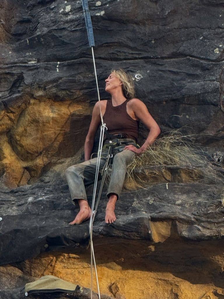 Charlize is a daredevil on set