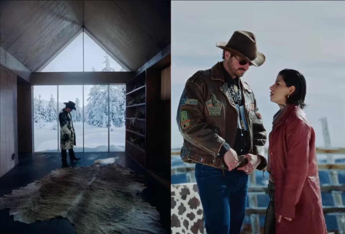 Even the style of clothing worn by the model is similar to that of the Argentinian rapper