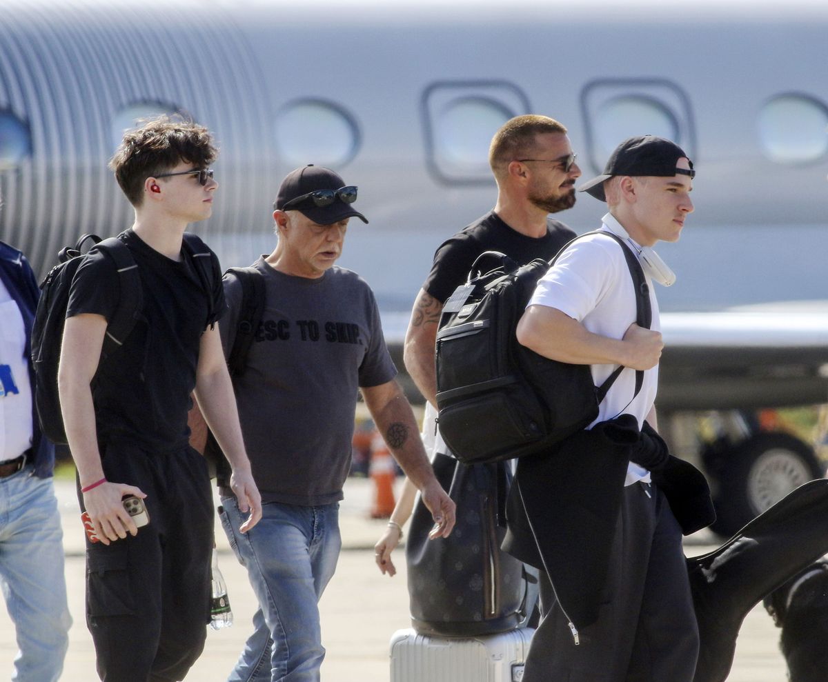 Ricky Martin’s sons look just like him as they arrive in Argentina ahead of his shows