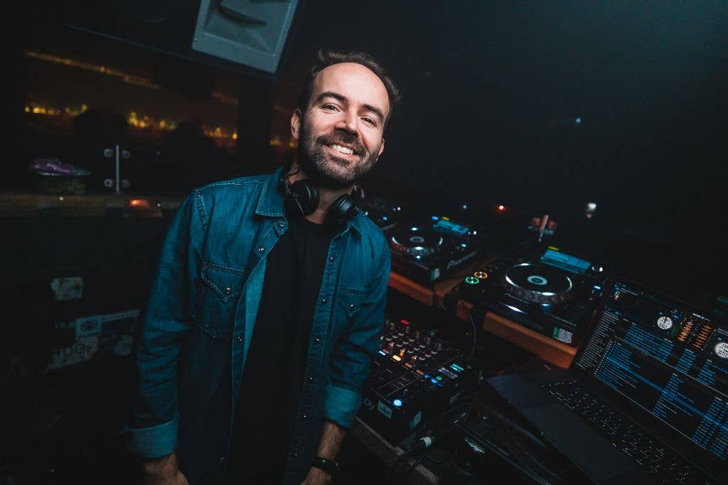 DJ Sam Young provided the soundtrack to the A-lister's big day 