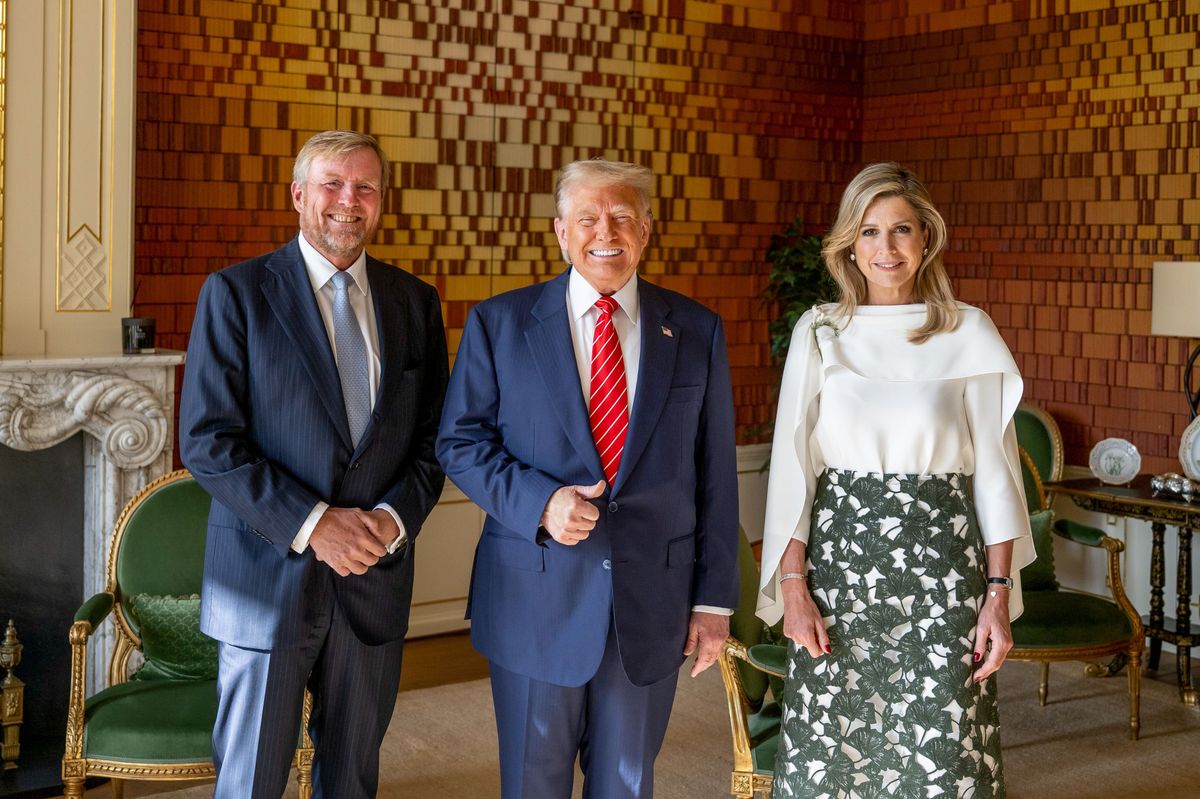Queen Maxima, King Willem-Alexander, President Donald Trump