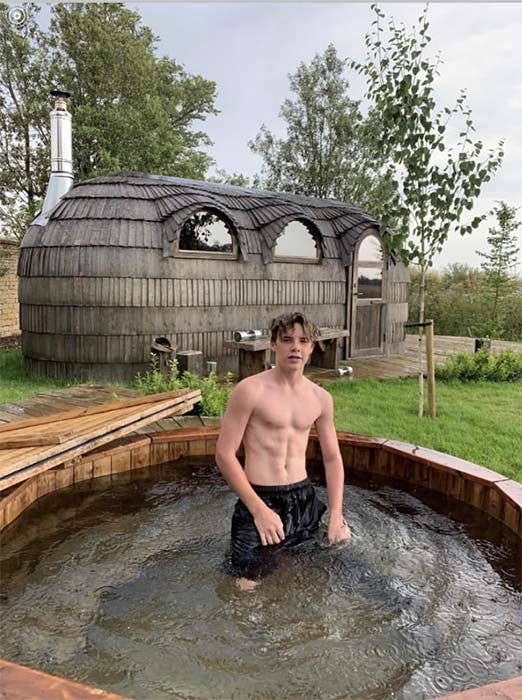 cruz beckham plunge pool cotswolds