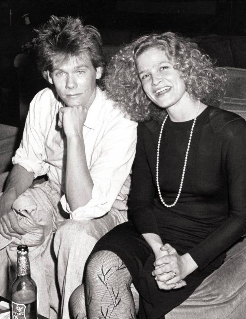 Kyra Sedgwick showed off her uni-brow in a photo with Kevin Bacon