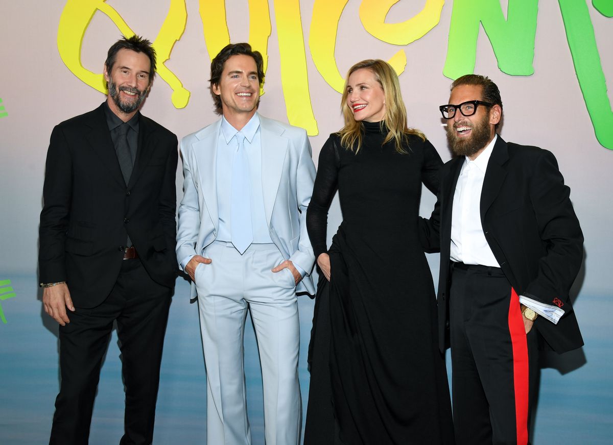 Reflecting on his time working with Reeves and Diaz, Bomer praised the ease and authenticity they brought to the set.