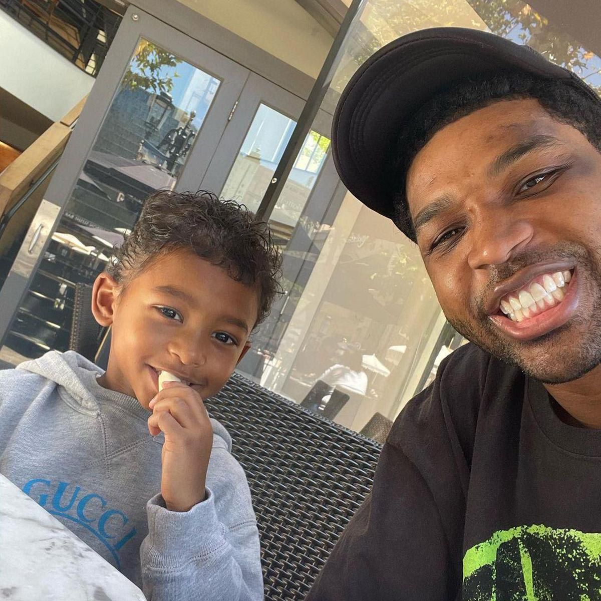 Tristan Thompson y su hijo