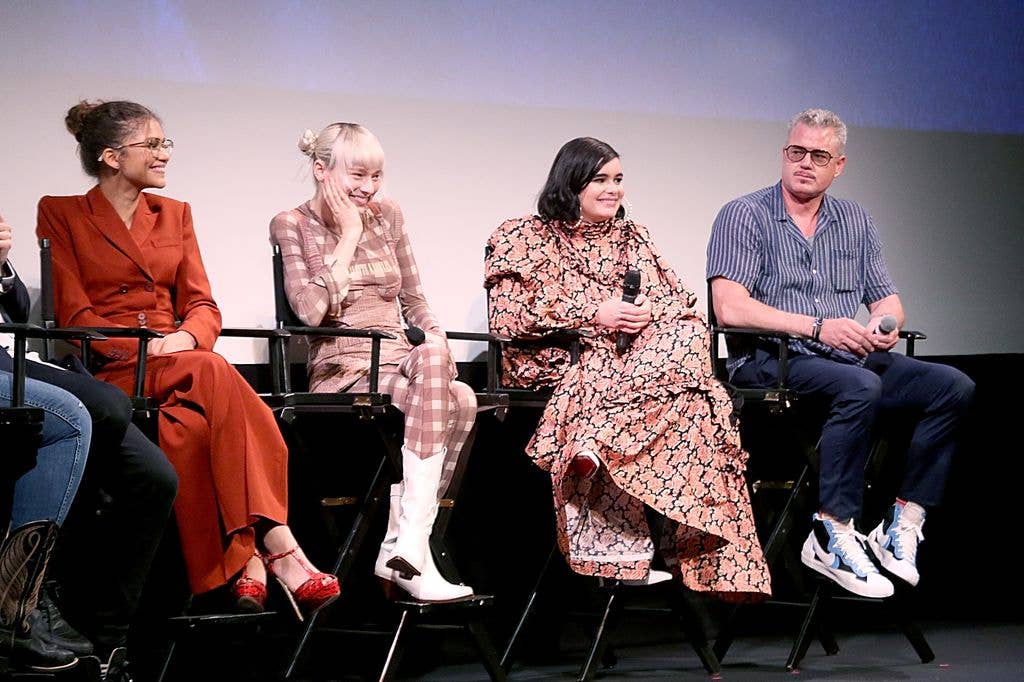 Zendaya, Hunter Schafer, Barbie Ferreira and Eric Dane attend the premiere of HBO's Euphoria during the ATX Television Festival at the Paramount Theatre on May 6, 2019 in Austin, Texas.