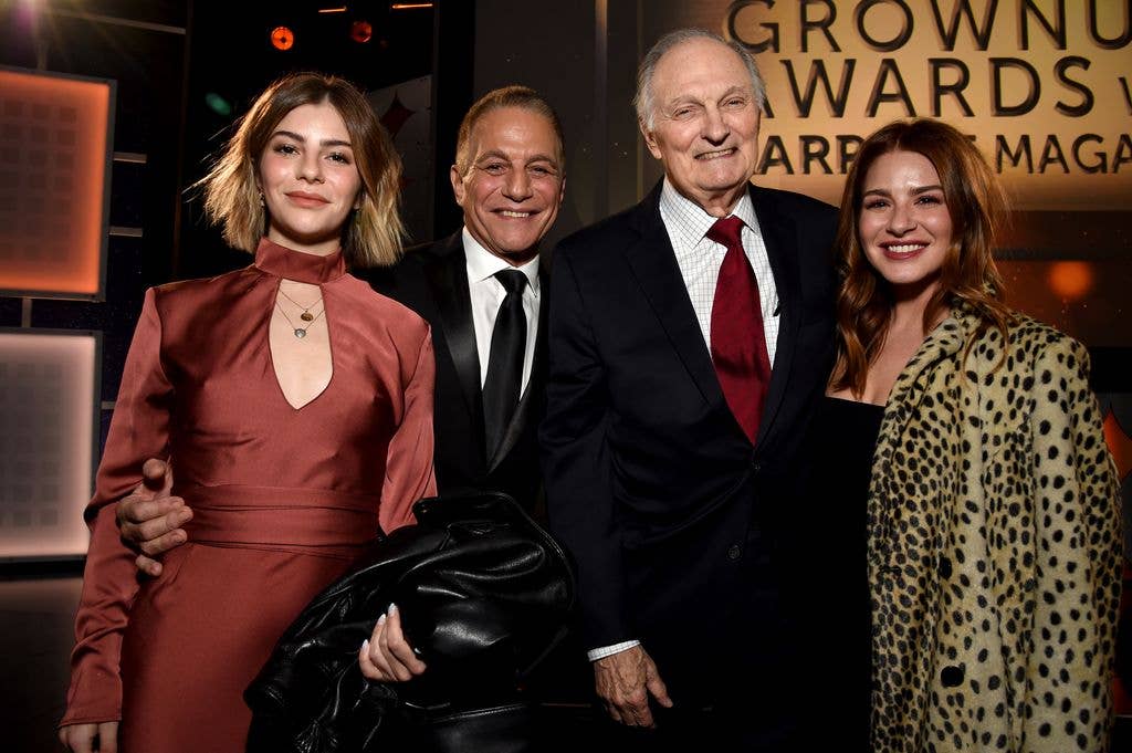 Gina Danza, Tony Danza, Alan Alda, and Katherine Danza