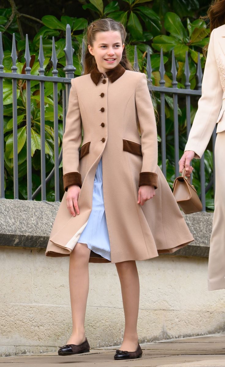 Princess Charlotte Kate Middleton Easter appearance Windsor blue dress