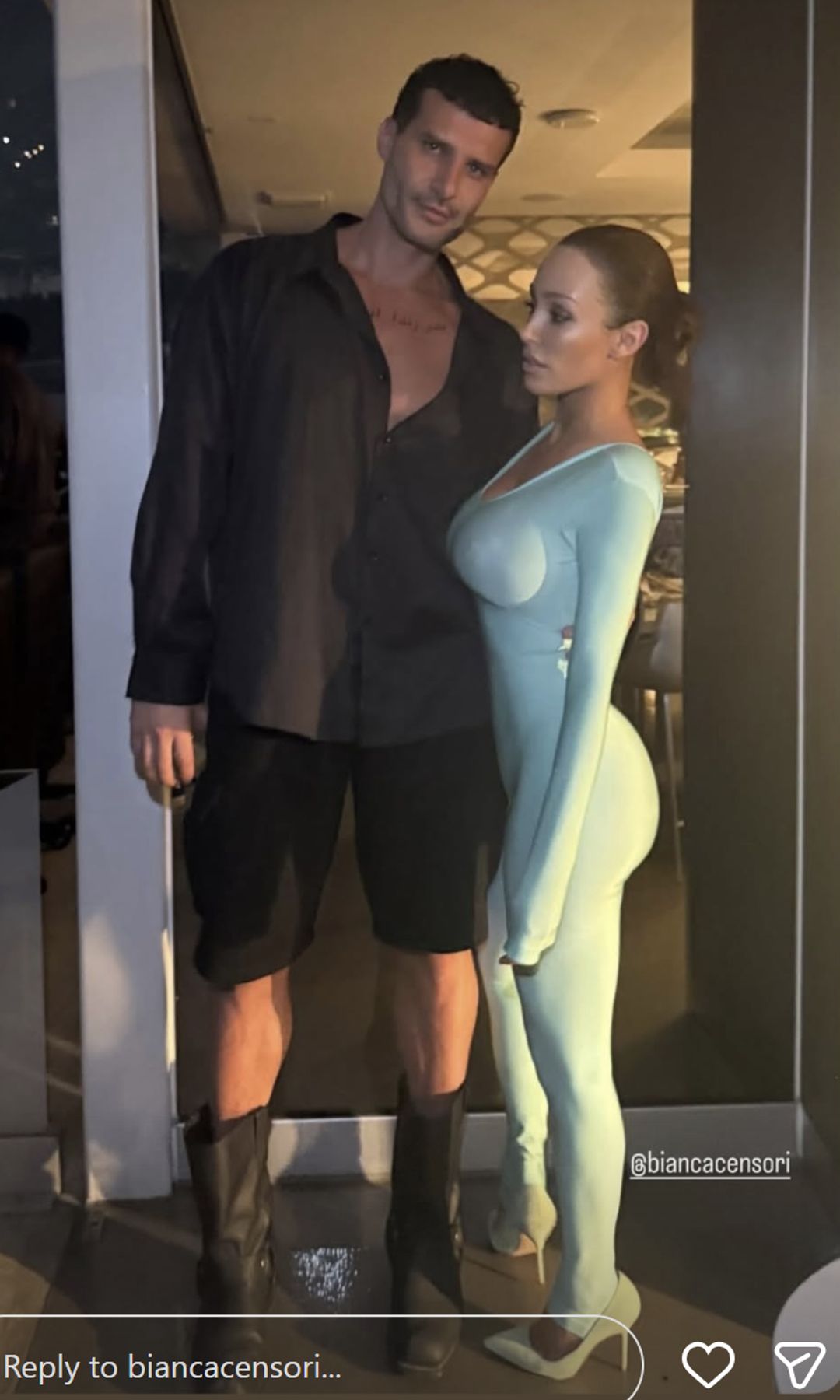 Bianca Censori shared a bold new outfit on her social media