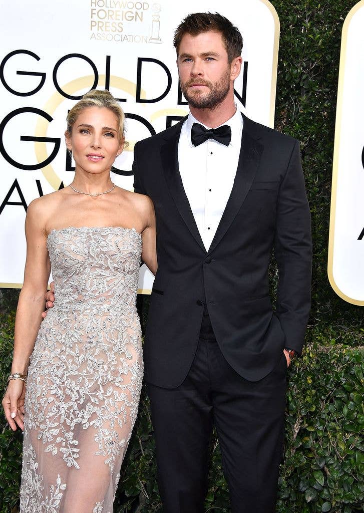 elsa pataky chris. hemsworth golden globes