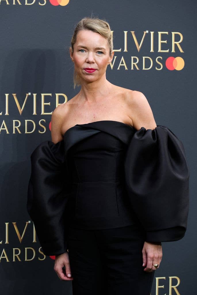 Anna Maxwell Martin attends The Olivier Awards 2024 at The Royal Albert Hall on April 14, 2024 in London, England