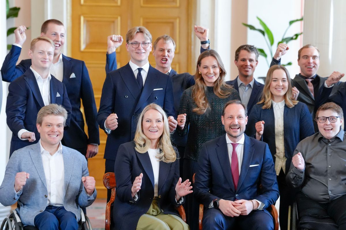 Crown Prince Haakon, Crown Princess Mette-Marit, Prince Sverre Magnus, Princess Ingrid Alexandra hold a reception for the Norwegian athletes from the Paralympics in Milano Cortina 2026 at the Palace.