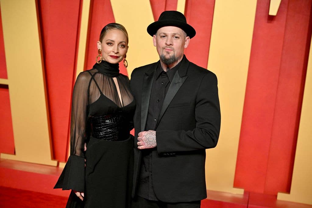 Nicole Richie, Joel Madden attend the 2024 Vanity Fair Oscar Party Hosted By Radhika Jones 
