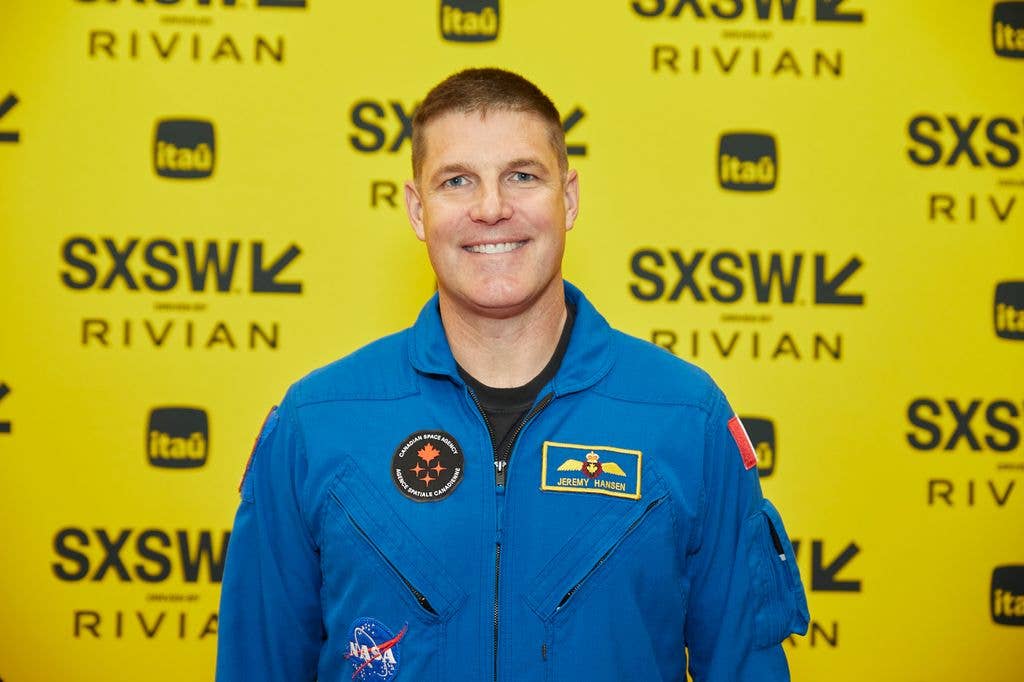 Jeremy Hansen at the Featured Session "Meet the Astronauts Going to the Moon with NASA's Artemis II" in the Austin Convention Center during the SXSW Conference & Festivals on March 7, 2025 in Austin, Texas.