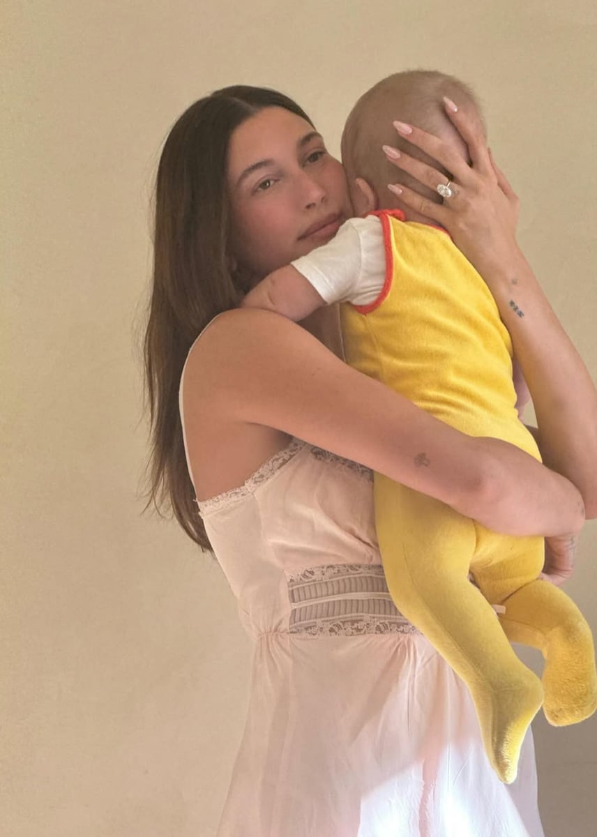 Hailey Bieber and her son Jack