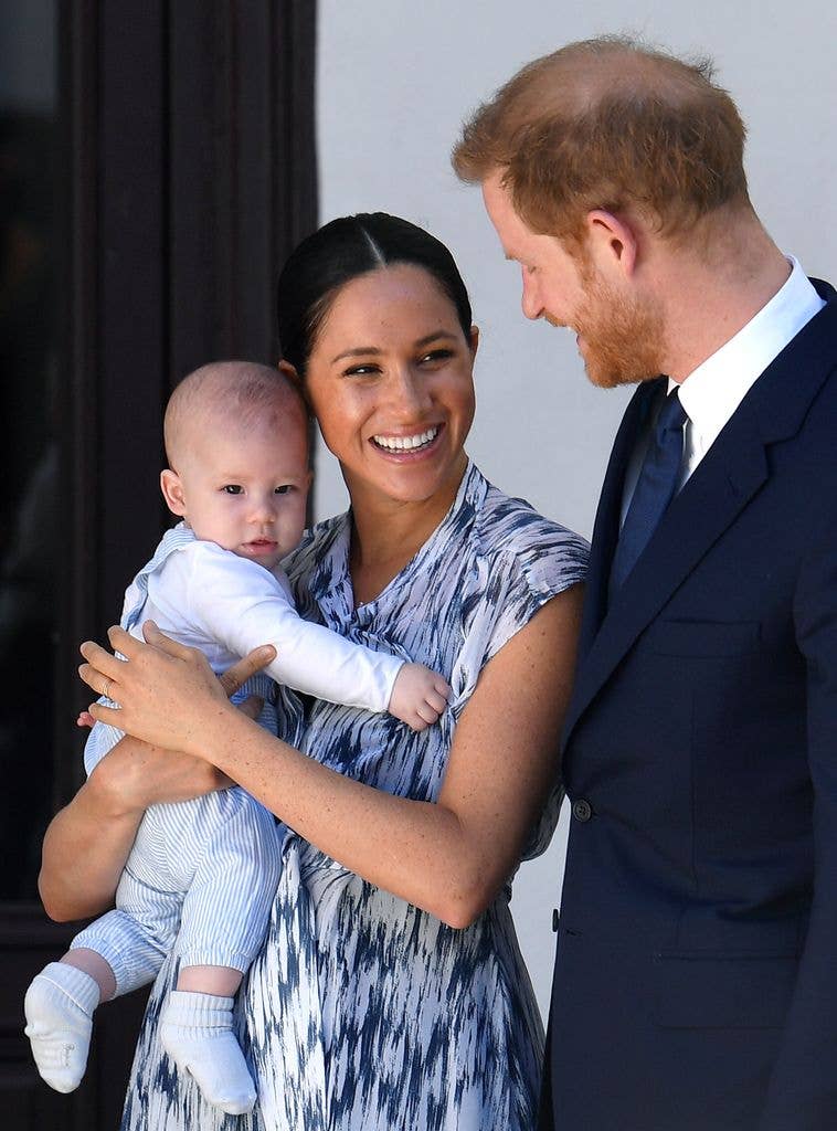 Meghan Markle with Prince Harry and Prince Archie