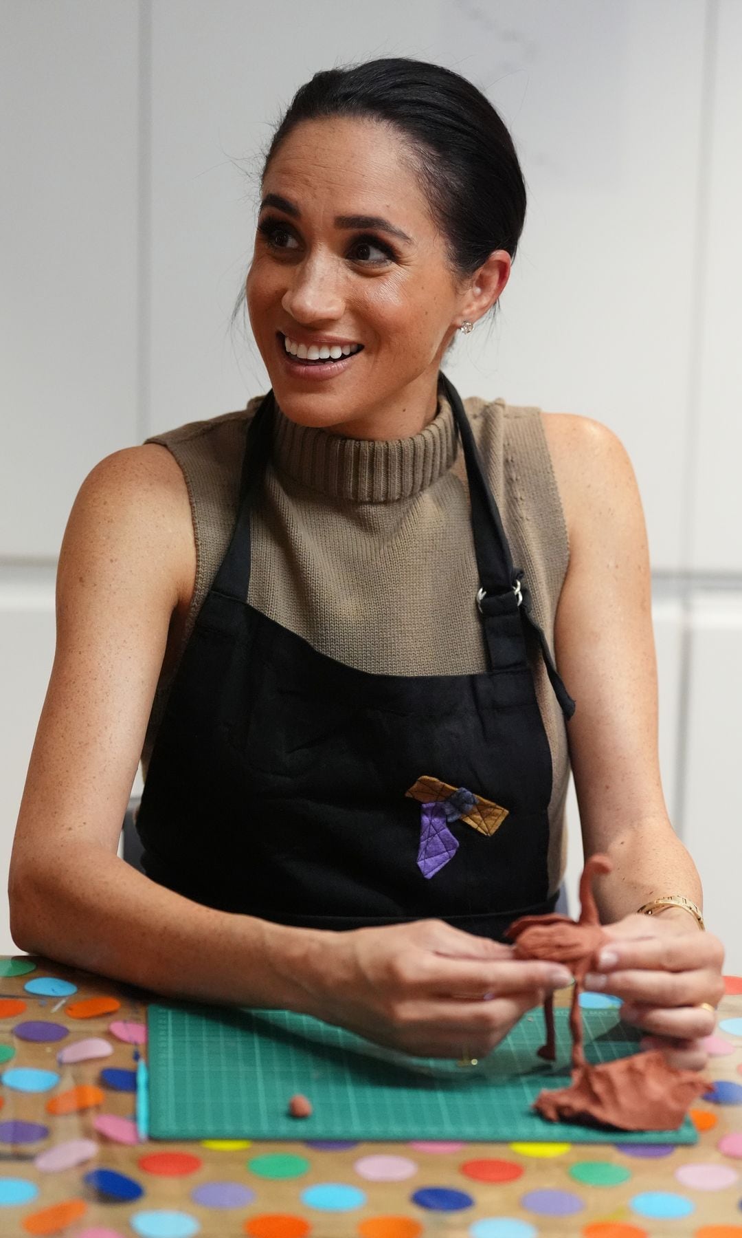 Meghan Markle participated in a model making activity with veterans and their families in Australia