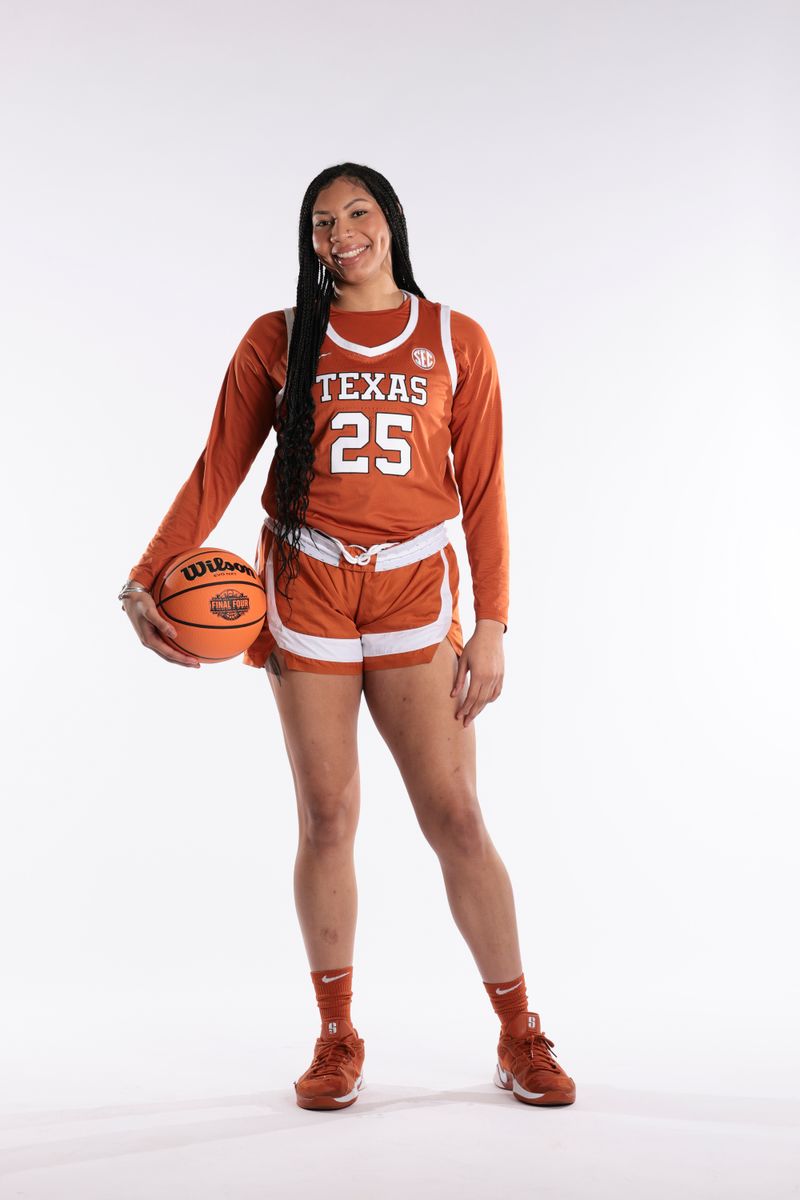 Breya Cunningham #25 of the Texas Longhorns
