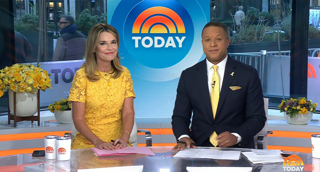 Savannah Guthrie and Craig Melvin on NBC's TODAY on April 6, 2026