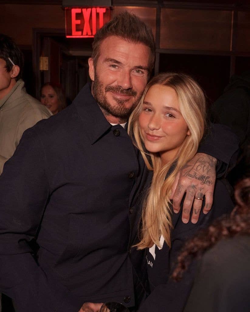 David and Harper were both wearing pieces from the new collection