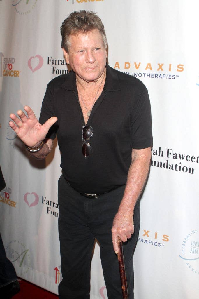 Ryan O'Neal attends the Farrah Fawcett Foundation 1st annual Tex-Mex Fiesta at Wallis Annenberg Center in 2015