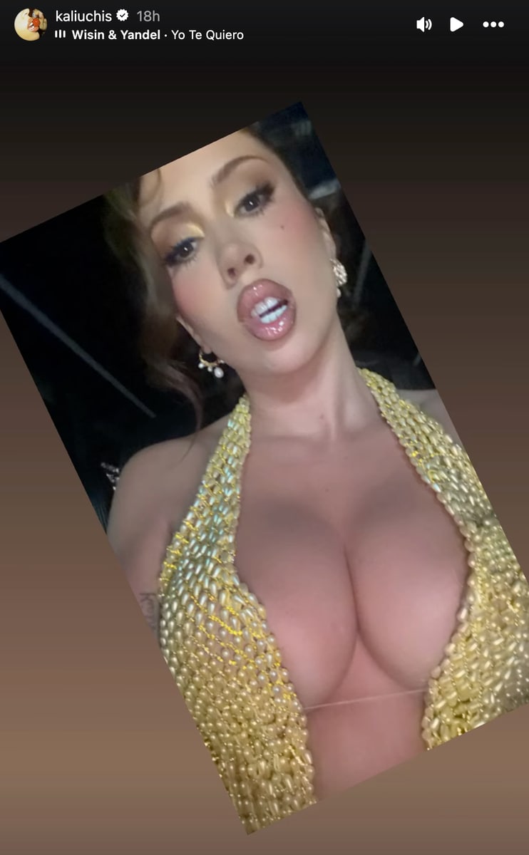 The singer shared some sexy snaps from her limo