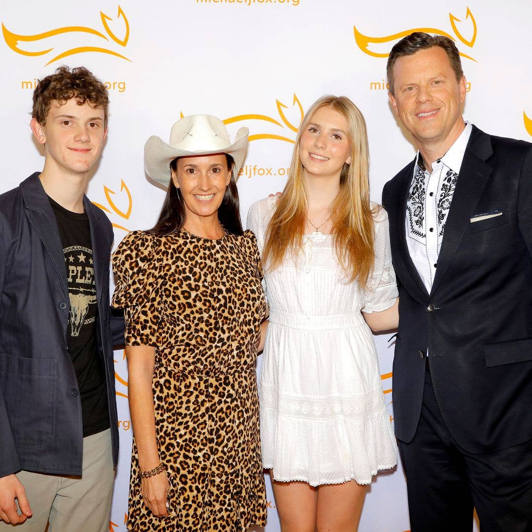 George Geist, Christina Geist, Lucie Geist, and Willie Geist attend "A Country Thing Happened on the Way to Cure Parkinson's" benefitting The Michael J. Fox Foundation at The Fisher Center for the Performing Arts on April 16, 2025 in Nashville, Tennessee.
