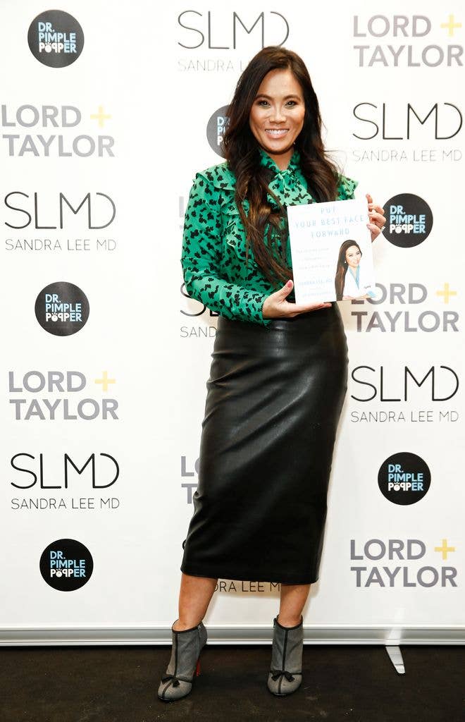 PARAMUS, NEW JERSEY - MARCH 06: Television personality Dr. Sandra Lee, known as "Dr. Pimple Popper," celebrates the launch of her book "Put Your Best Face Forward" at Lord + Taylor Garden State Plaza on March 06, 2019 in Paramus, New Jersey.