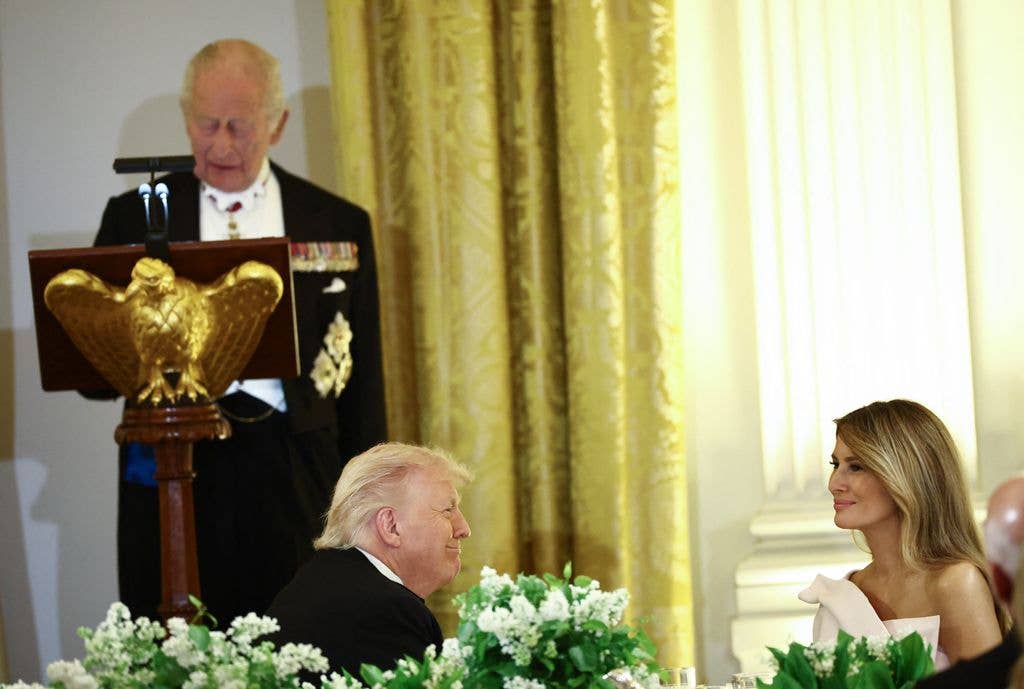 king charles donald trump melania