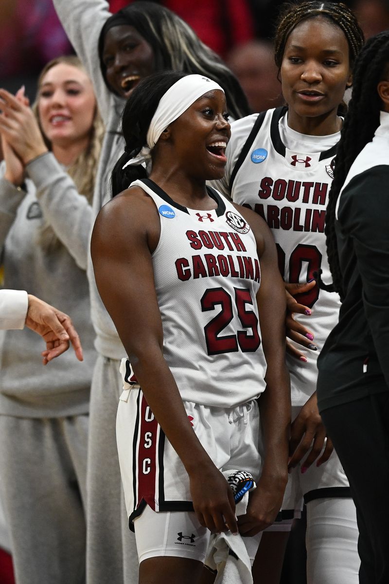 Raven Johnson #25 of the South Carolina Gamecocks 
