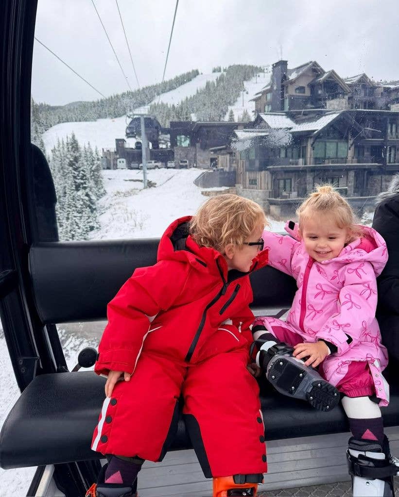 Photos shared by Paris Hilton April 2026 featuring her kids London and Marilyn on vacation in Big Sky, Montana