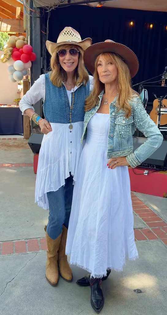 Jane reunites with the cast from Dr Quinn as she clebrated her 75th birthday