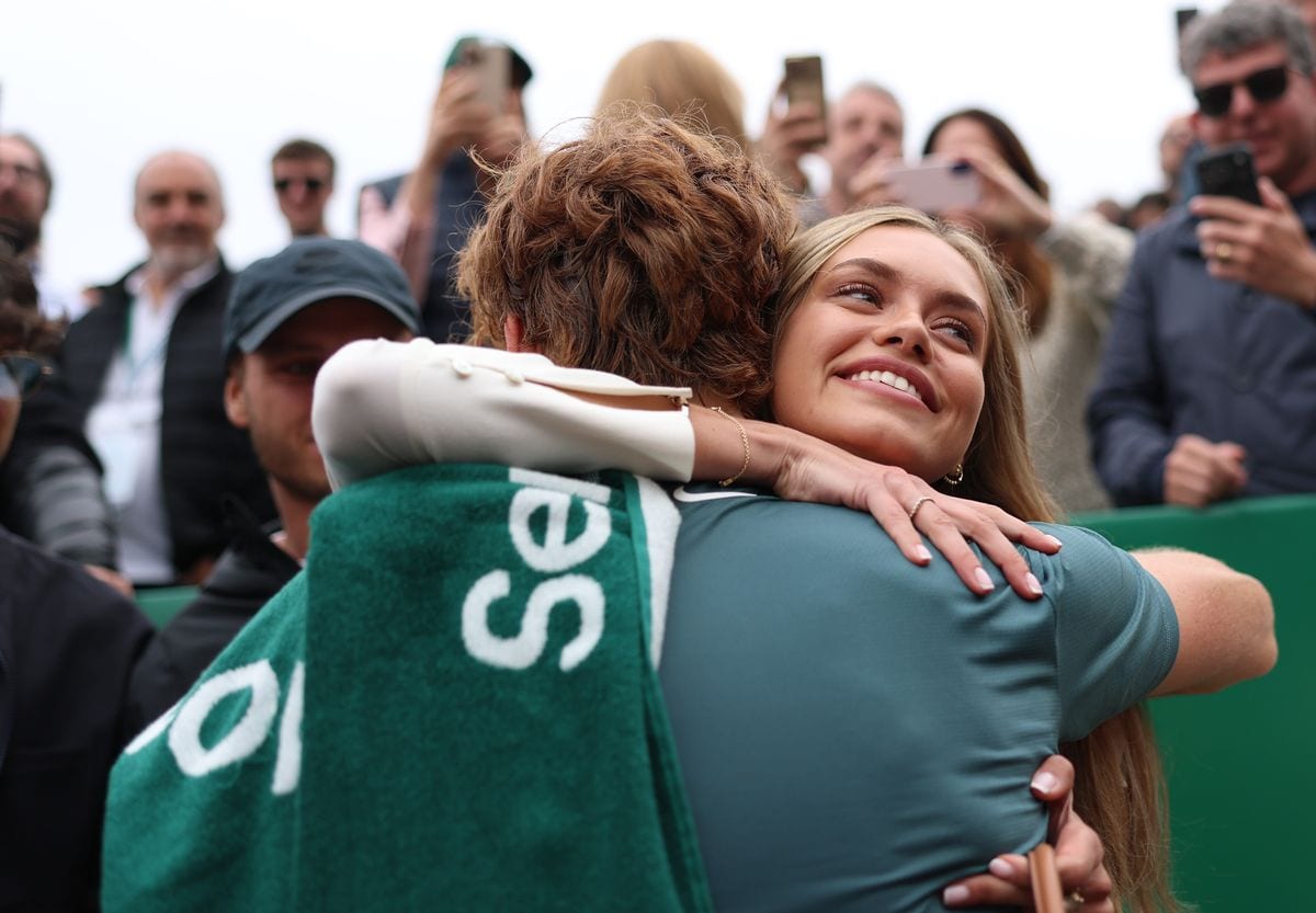 Charlene of Monaco turns heads at the Monte Carlo Masters in a tailored white suit, as Sinner claims victory and returns to world No. 1.