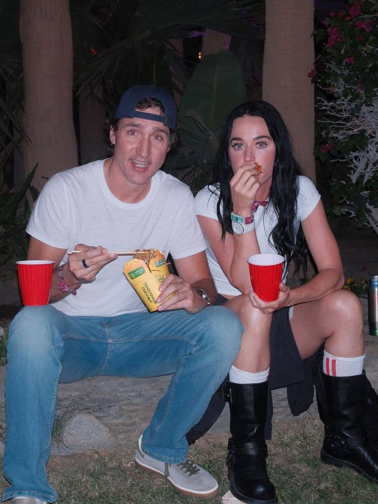 Photos shared by Katy Perry April 2026 of her and Justin trudeau attending Coachella together