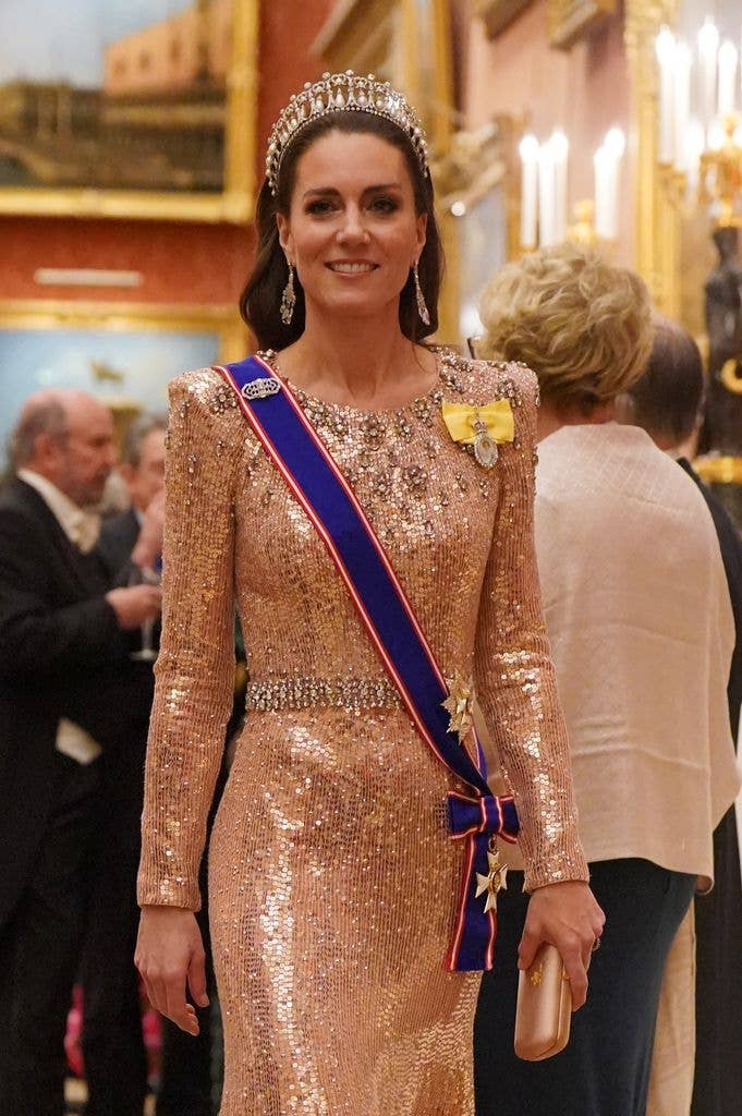 princess kate in jenny packham dress 