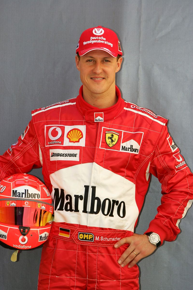 Michael Schumacher of Germany and Ferrari prior to the Bahrain Formula One Grand Prix at the Bahrain International Circuit on March 9, 2006