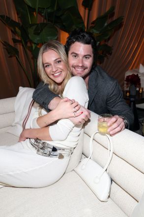 INGLEWOOD, CALIFORNIA - MAY 31: (L-R) Kelsea Ballerini and Chase Stokes attend NETFLIX TUDUM 2025: THE LIVE EVENT at The Kia Forum on May 31, 2025 in Inglewood, California. (Photo by Kevin Mazur/Getty Images for Netflix)