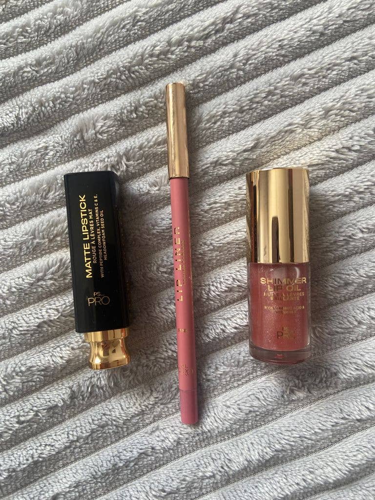 Primark beauty lip products on grey surface