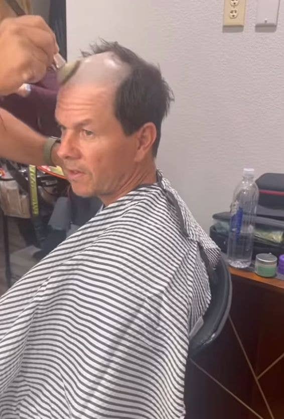 mark wahlberg shaved hair