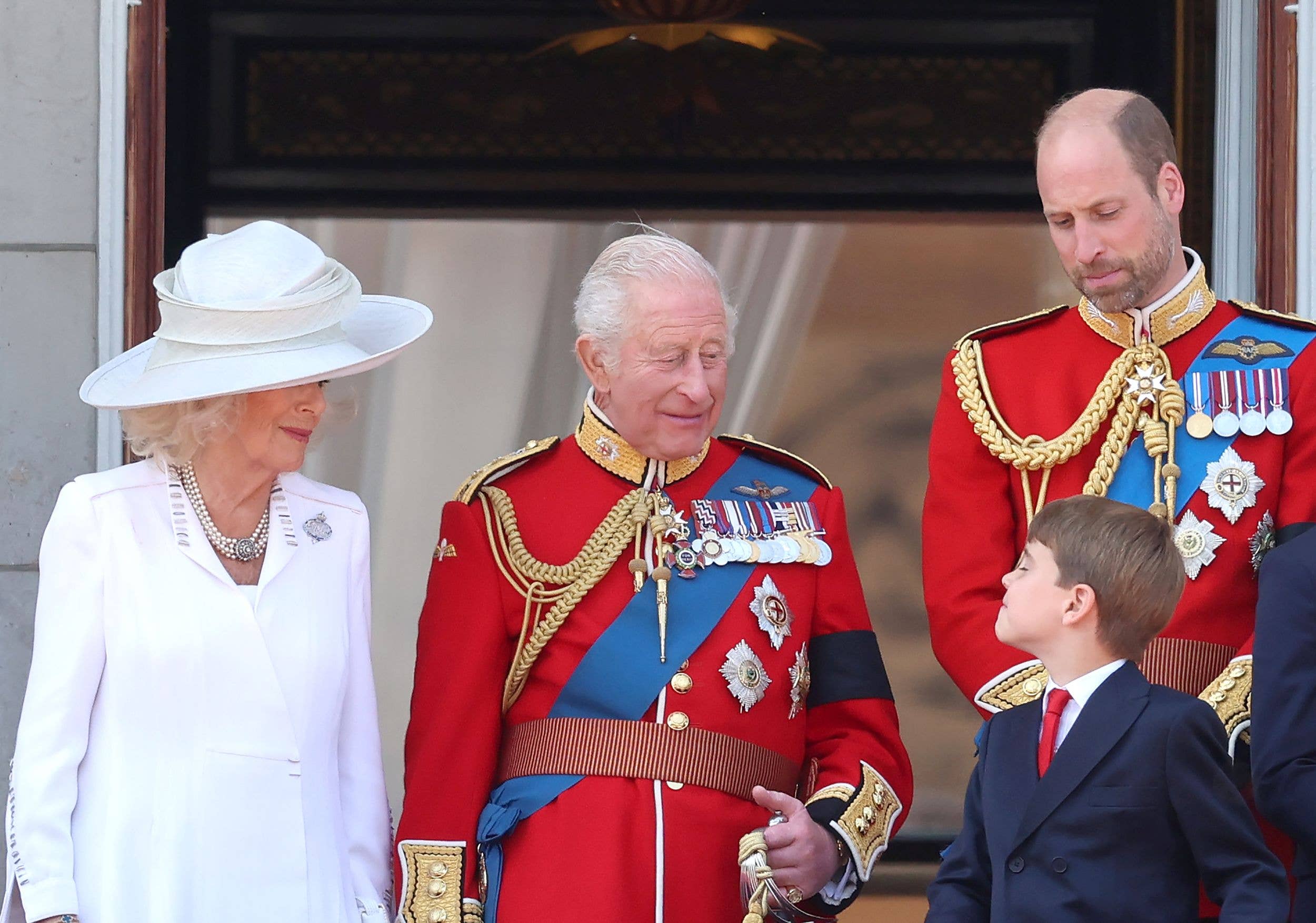King Charles and Prince Louis at Trooping the Colour 2025