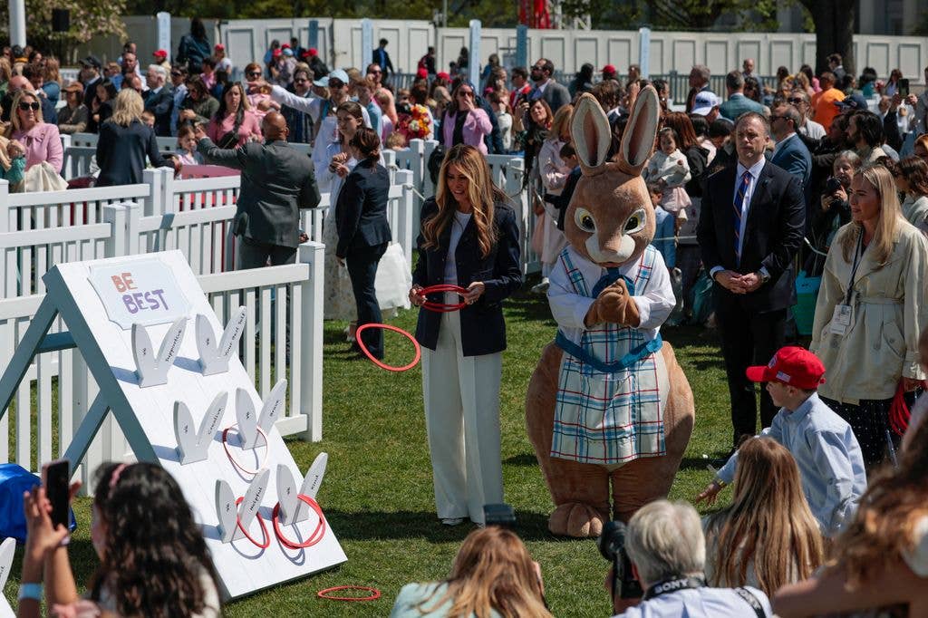 The event on April 6 marked the 148th White House Easter Egg Roll 